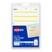 Avery File Folder Labels on 4" x 6" Sheets, Easy Peel, White/Yellow, Print or Write, 2/3" x 3-7/16", 252 Labels ,5209