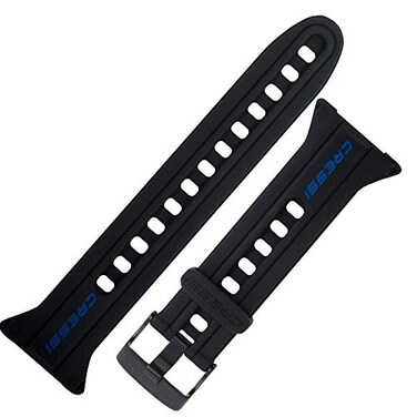 Cressi Watch Strap for Watch-style Dive Computer, Black/Blue