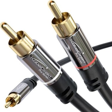 KabelDirekt“ RCA/Phono Y Cable“ 12“ 6ft
