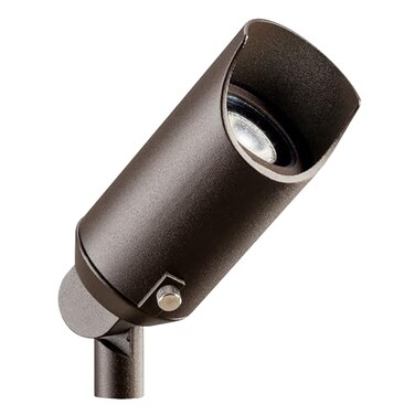 Kichler 12V LED Landscape Spotlight Light, Textured Bronze