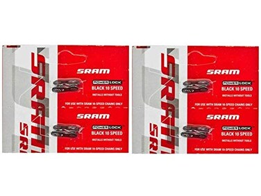 SRAM PowerLock Chain Connector 10-Speed Chain Link w Decal - Available in 2-Pack and 4-Pack ,4