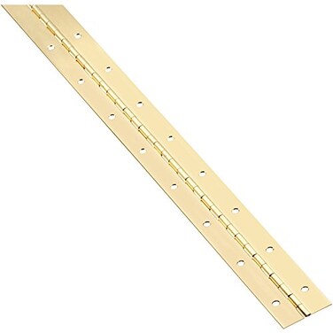 National Hardware N148-155 Continuous Hinge, Brass, 1-1/2" x 30