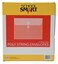School Smart Expanding Poly String Envelopes, Letter Size, Side Load, Clear, Pack of 12