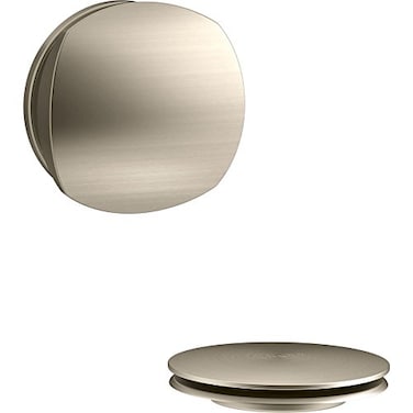 Kohler K-T37391-BV Cable Bath Drain Trim with Basic Rotary Turn Handle Bronze