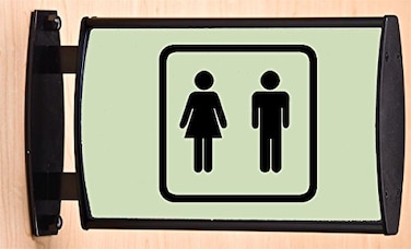 Displays2go Double-Sided Wall Sign, 9 x 5.75-Inch Graphics