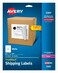 Avery Full-Sheet Printable Shipping Labels, 8.5" x 11" Customizable Stickers, White, 25 Blank Mailing Labels, Great for Mailing, Shipping, Organizing, and More ,5265