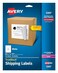 Avery Full-Sheet Printable Shipping Labels, 8.5" x 11" Customizable Stickers, White, 25 Blank Mailing Labels, Great for Mailing, Shipping, Organizing, and More ,5265
