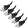 Cable Matters 10Gbps 5-Pack Snagless Thin Cat 6 Ethernet Cable, 10ft, Black