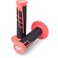 Pro Taper Clamp On Grips - 1/2 Waffle ,NEON RED/Black