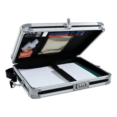 Vaultz Locking Storage Clipboard with Combination Lock, Black
