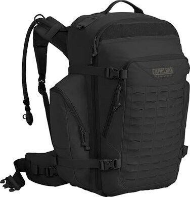 CamelBak BFM Tactical Hydration Backpack, High Capacity MOLLE Pack with 100oz Mil Spec Crux Reservoir, Black