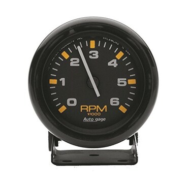 AUTO METER 2306 Autogage Mini Tachometer,2.750 in., Black dial/Black bezel