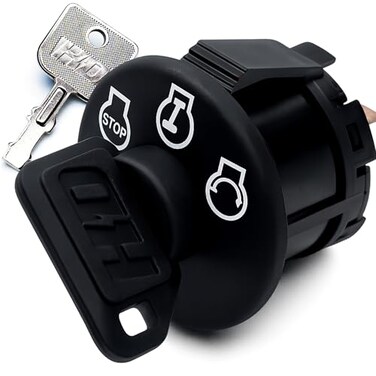 HD Switch 077-8076-00 Ignition Switch w/Protective Umbrella Key for BadBoy