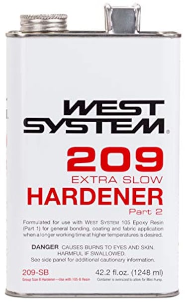 West System 209-SB Extra Slow Epoxy Hardenerfor Hot-Climate Working Time