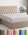 CGK Unlimited King Fitted Sheet - Single Fitted Sheet Only - Deep Pockets - Light Grey