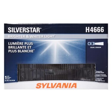 SYLVANIA H4666 SilverStar Sealed Beam Halogen Headlight, 1 Bulb
