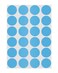 ChromaLabel Light Blue Dot Stickers, 3/4 Inch, 1008/Pack
