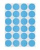 ChromaLabel Light Blue Dot Stickers, 3/4 Inch, 1008/Pack