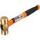Performance Tool W1137 16 oz. Solid Brass Hammer, Fiberglass Handle