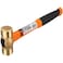 Performance Tool W1137 16 oz. Solid Brass Hammer, Fiberglass Handle