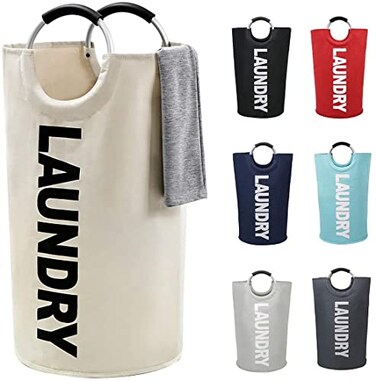 ZERO JET LAG 82L Large Laundry Basket Hamper with Handles, Beige