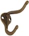 Hardware Essentials 852890 Coat and Hat Hooks Antique Brass- 2 Pack
