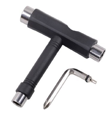 JDYYICZ Black Skateboard Tools T-Tool All-IN-ONE