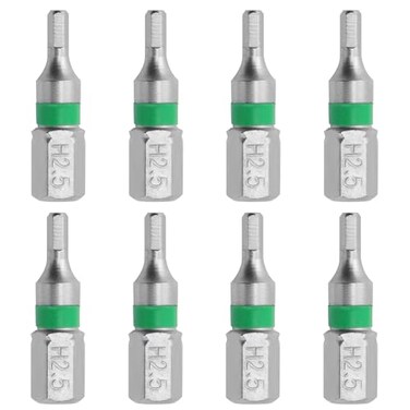 Rannb H2.5 Hex Bit Metric Insert Screwdriver Bit - 8pcs