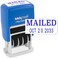 MaxMark Self-Inking Rubber Date Office Stamp with MAILED PhraseDate - Blue Ink ,Max Dater II, 12-Year Band
