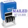 MaxMark Self-Inking Rubber Date Office Stamp with MAILED PhraseDate - Blue Ink ,Max Dater II, 12-Year Band