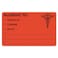 Tabbies MAP488 100/Roll 4x2-1/2in Allergic Options Labels, Red