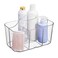 iDesign 4-Section Storage Caddy with Handle, Clear