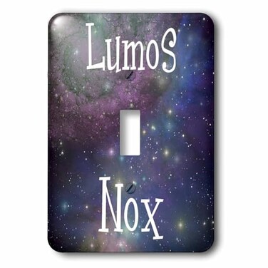 3dRose Lumos Nox meaning light dark night starry sky single toggle switch
