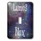 3dRose Lumos Nox meaning light dark night starry sky single toggle switch