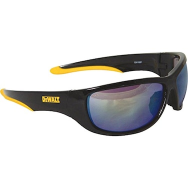 DEWALT DPG94-YC Safety Glasses, Black Full Frame, Yellow Mirror Lens