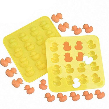 MoldFun 2-Pack Mini Size Rubber Duck Duckie Silicone Mold for Chocolate, Candy, Gummy, Ice Cube