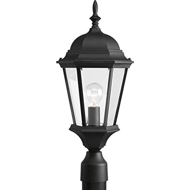 Progress Lighting Welbourne Outdoor Post Lantern Light, Black
