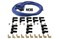 ACCEL 4040B Spark Plug Wire Set- 8mm - Blue Wire with Blue Straight Boots