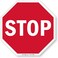 SmartSign "STOP" Sign10" x 10" Plastic