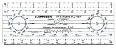 Jeppesen PV-5 IFR Enroute Instrument Flight Navigation Plotter - 10009534