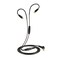 Granvela A8 Replacement Stereo Audio Cable with Microphone, Memory Wire,Compatible with Meeaudio M6 Pro Earbuds- Black