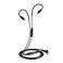 Granvela A8 Replacement Stereo Audio Cable with Microphone, Memory Wire,Compatible with Meeaudio M6 Pro Earbuds- Black