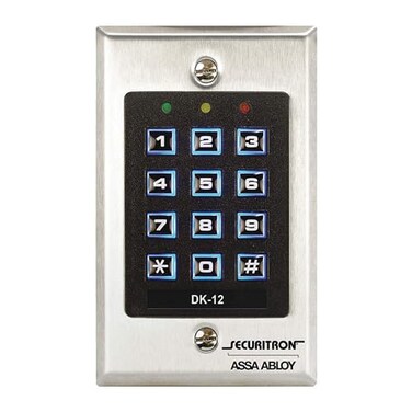 Securitron Access Control Keypad, DK-12, Weathr Rsist