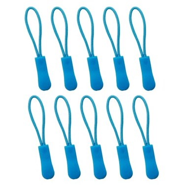YZSFIRM Luggage Zipper Pull Replacement for Backpack: 10 Pcs Blue Zipper Tab