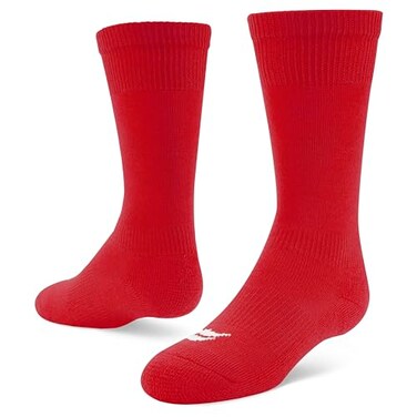 Sof Sole Baseball/Softball Over-the-Calf Team Athletic Performance Socks ,2 Pair, Large, Red