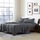 Cathay Home King Sheet Set, Ultra-Soft Microfiber Bed Sheets, Grey