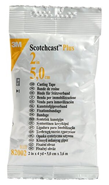 Scotchcast 3M&bdquo;&bdquo;Plus Casting Tape, 82002, 2"X4YD WHITE