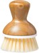 Full Circle Bubbly Palm Brush, Dish Scrub Brush for Nonstick, White