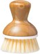 Full Circle Bubbly Palm Brush, Dish Scrub Brush for Nonstick, White