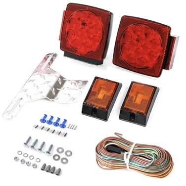 CZC AUTO 12V Submersible LED Trailer LightsWiring Kit